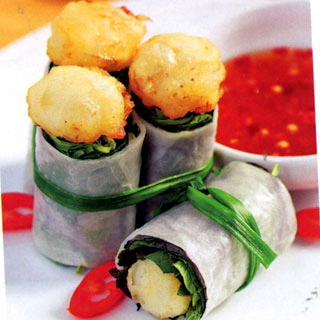 Món ăn: Cuốn sò điệp