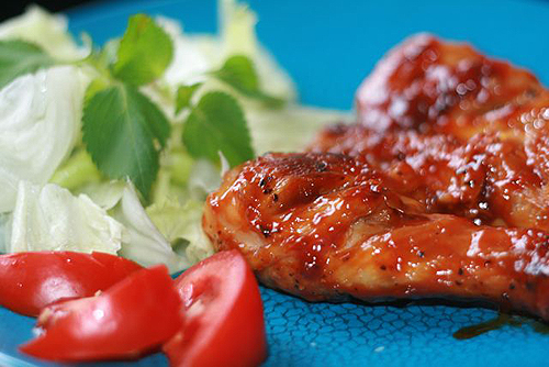 Món ăn: Đùi gà xốt chua cay