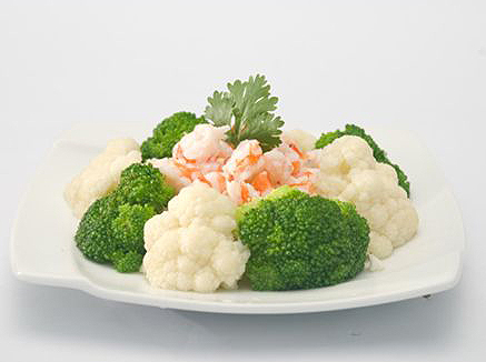 Món ăn: Bông cải xốt tôm