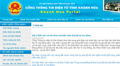 Mở chuyên mục Góp ý kiến vào các dự thảo văn kiện trình Đại hội XI của Đảng