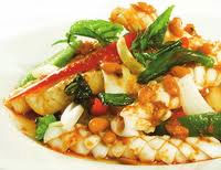 Món ăn: Mực xào sa tế