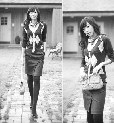 Xuống phố cùng áo len