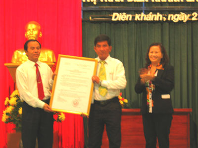 Công bố thị trấn Diên Khánh lên đô thị loại IV