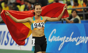 Điền kinh Việt Nam lần đầu giành Huy chương Bạc ASIAD