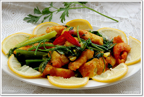 Món ăn: Cá xào nghệ