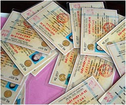 Cấp bằng lái xe có tính bảo mật cao từ 1-1-2011