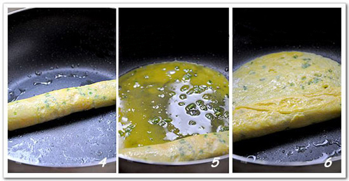 Món ăn: Cách tráng trứng cuộn nhiều lớp thật ngon