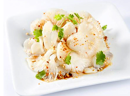 Món ăn: Nấm bào ngư xào mè