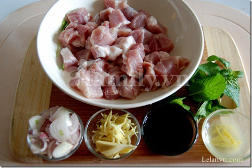 Món ăn: Thịt heo xào chanh gừng