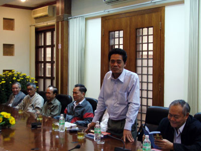 Chúc Tết các vị nguyên là lãnh đạo chủ chốt của tỉnh Khánh Hòa