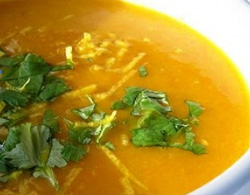 Món ăn: Xúp cà rốt dừa