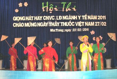 Bệnh viện Đa khoa tỉnh đoạt giải nhất đơn ca nam, song ca và tốp ca