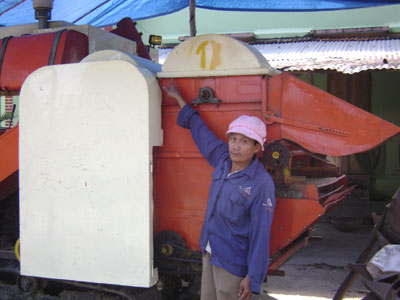 Mang lại hiệu quả cao trong thu hoạch lúa