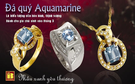 Đá Aquamarine - biểu tượng của hòa bình và thịnh vượng