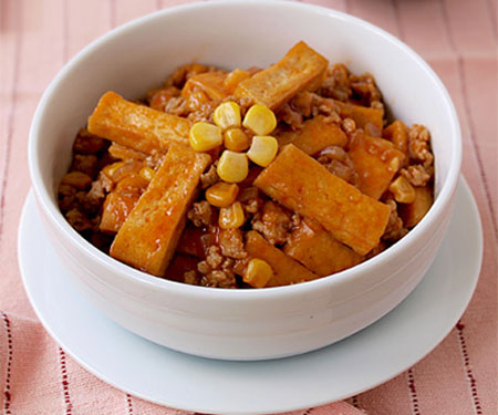 Món ăn: Đậu phụ chua ngọt