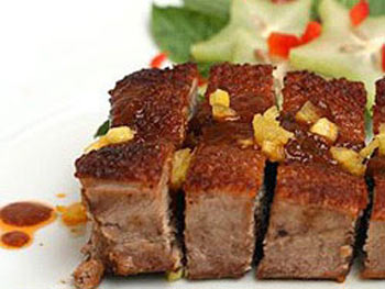 Món ăn: Vịt om cốt dừa