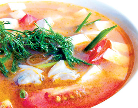 Món ăn: Canh ngao thì là