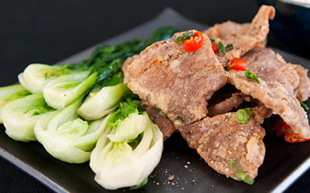 Món ăn: Thịt heo chiên muối ớt