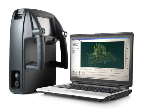 Thiết bị Prism 200 có thể truyền dữ liệu thu được tới máy netbook với hình ảnh 2D và 3D.