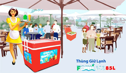 Thùng giữ lạnh Fami Ice 85 lít
