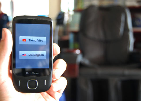 Điện thoại điều khiển massage về Việt Nam