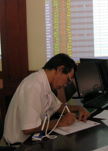 Giao dịch sàn TP. Hồ Chí Minh thấp nhất hơn hai năm