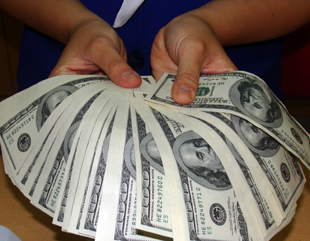 Chính thức yêu cầu các tổ chức bán ngaoij tệ cho ngân hàng. Ảnh: VnExpress