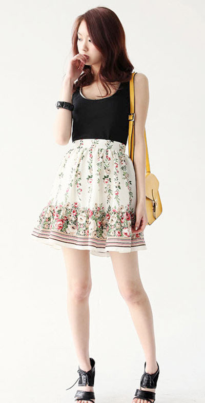 Lưu ý nhỏ khi mặc váy hoa