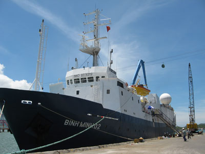 Chuẩn bị lên đường khảo sát địa chấn ở biển Đông