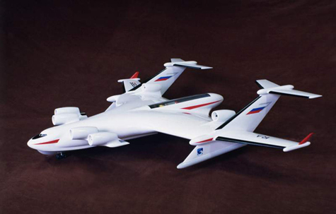 Mô hình chiếc siêu máy bay của Nga.