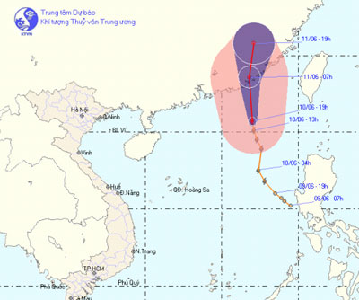 Tin bão trên biển Đông (cơn bão số 1)