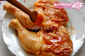 Món ăn: Gà nướng mắm ớt thơm ngon khó cưỡng