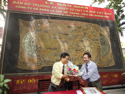 “Chúng tôi sẽ bảo quản và sử dụng tốt tấm bản đồ Trường Sa”