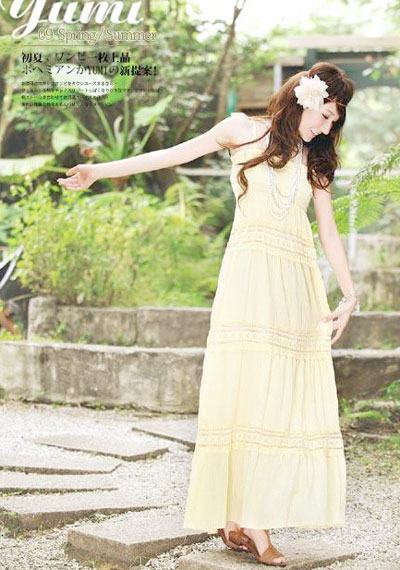 Váy dài cho cô nàng thấp