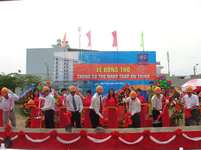 Động thổ xây dựng công trình chung cư thu nhập thấp An Thịnh