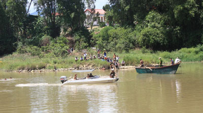 Một đối tượng khai thác cát chết đuối ở sông Cái