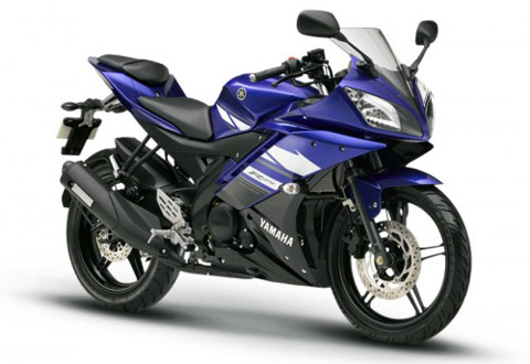 Yamaha R15Phiên bản xe mới được thửa nhiều chi tiết từ đàn anh R1 và R6.