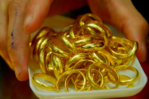 Giá vàng giảm về 46,6 triệu đồng