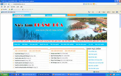 Ra mắt trang web vieclamkhanhhoa.com.vn