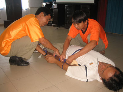 Huấn luyện cho 105 học viên về công tác cứu hộ, cứu nạn