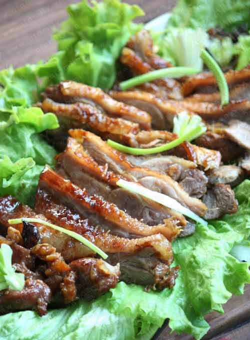 Thịt vịt om kiểu Tàu gây ấn tượng mạnh
