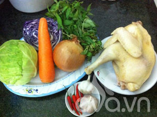 Món ăn: Nộm gà bắp cải