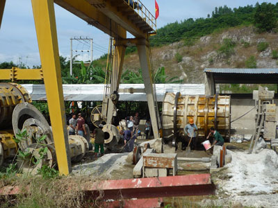 Giới thiệu mô hình trình diễn kỹ thuật sản xuất Ống cống bê tông ly tâm