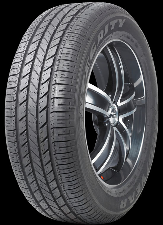 Mẫu lốp xe sản xuất từ đường của hãng Goodyear.  