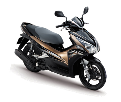 Honda Air Blade FI tông màu mới vàng-đen.
