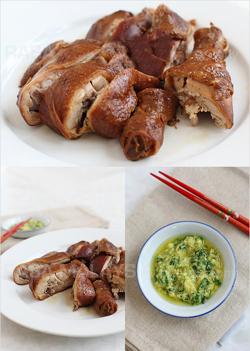 Món ăn: Gà luộc tẩm xì dầu