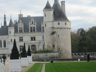 Một góc lâu đài Chenonceau của thành phố Tours