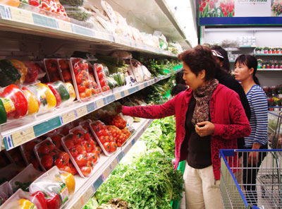 ác siêu thị dự trữ nguồn thực phẩm khá dồi dào cho thị trường Tết.&nbsp; 