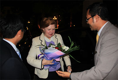 Cựu tổng thống Latvia đến nghỉ dưỡng ở Vinpeal Luxury Nha Trang