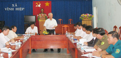 Chính quyền xã Vĩnh Hiệp cần làm tốt công tác dân vận